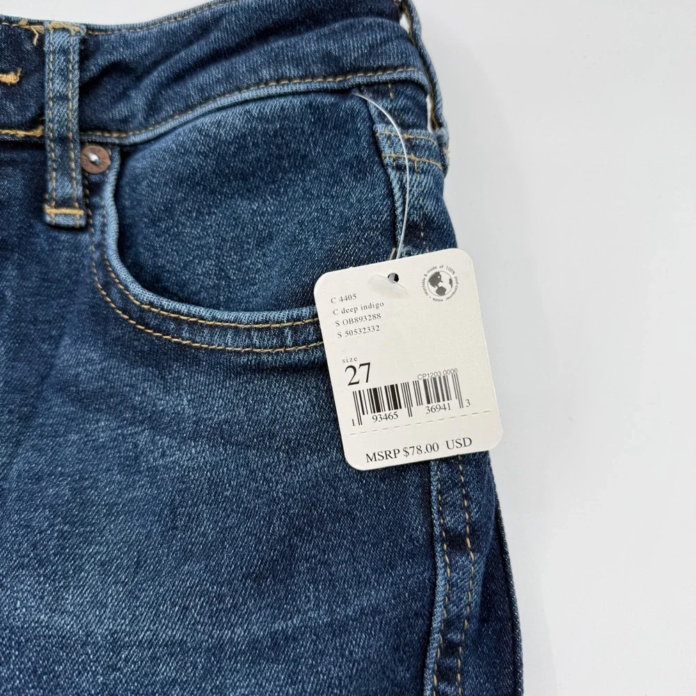 Free People We The Free Raw High‎ Rise Jegging Deep Indigo OB893288 Size 27 NEW